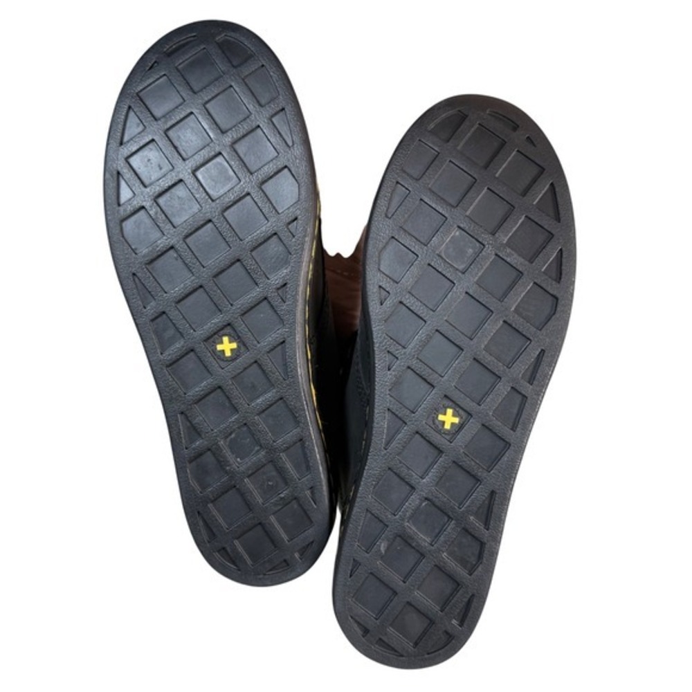 Dr. Martens Maelly Black Leather Herringbone Boots Dark‎ Academia Grunge Size 6 - Picture 13 of 15